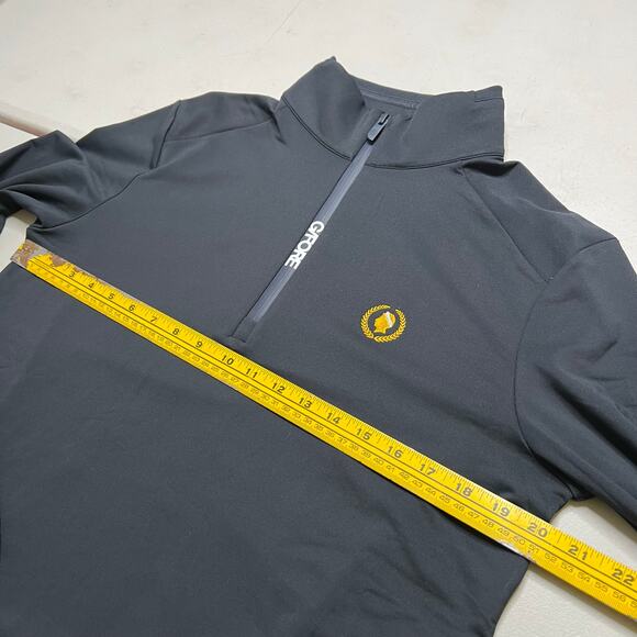 G/FORE Quarter Zip Pullover Onyx Black Men’s Size S Golf Performance Top - Picture 7 of 11